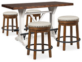 Hoover Furniture Outlet - Ashley Furniture - Valebeck Counter Height Table and 4 Stools - Counter Height Table and 4 Stools - D546D8